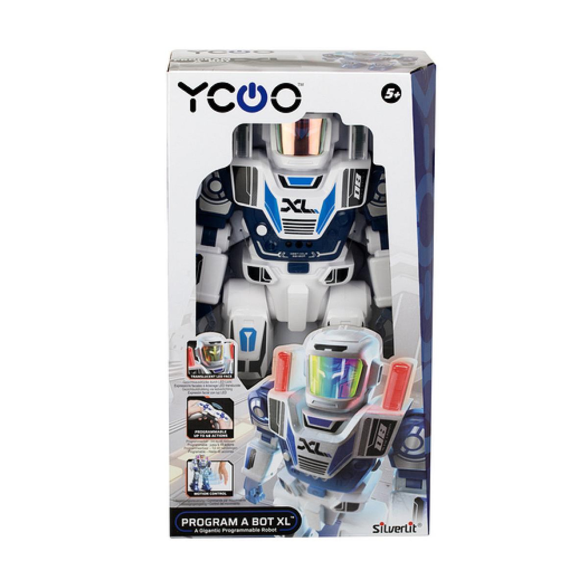Voir la diapositive 5 : SILVERLIT Robot radiocommandé - SILVERLIT - Program A Bot XL - 40 cm - 48 actions programmables - Télécommande intuitive