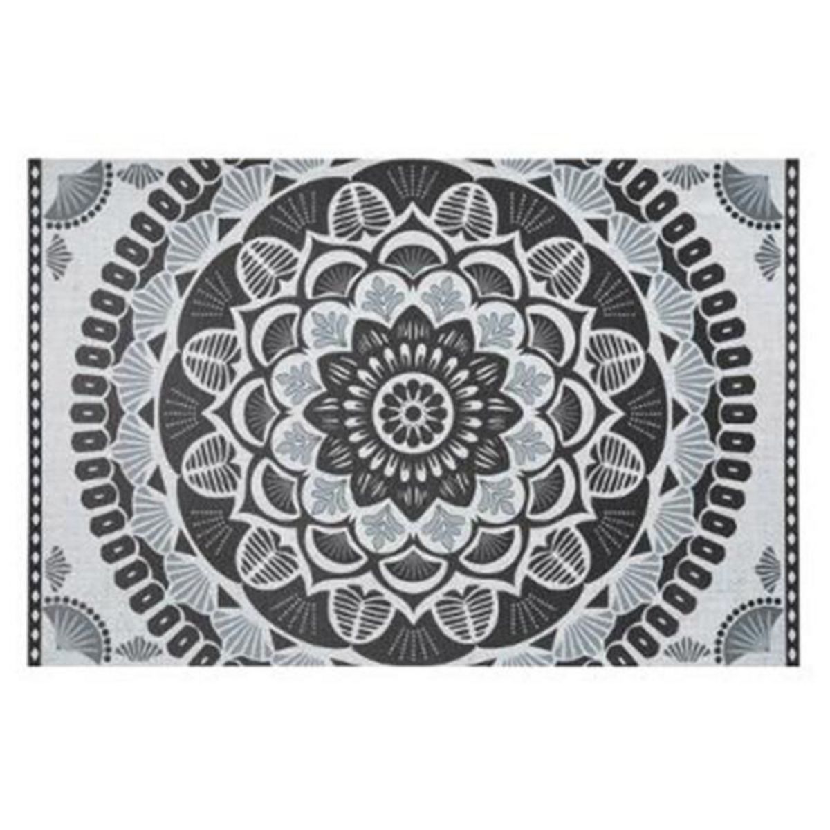 ATMOSPHERA Set de Table Anti-Dérapant  Mandala  30x45cm Noir