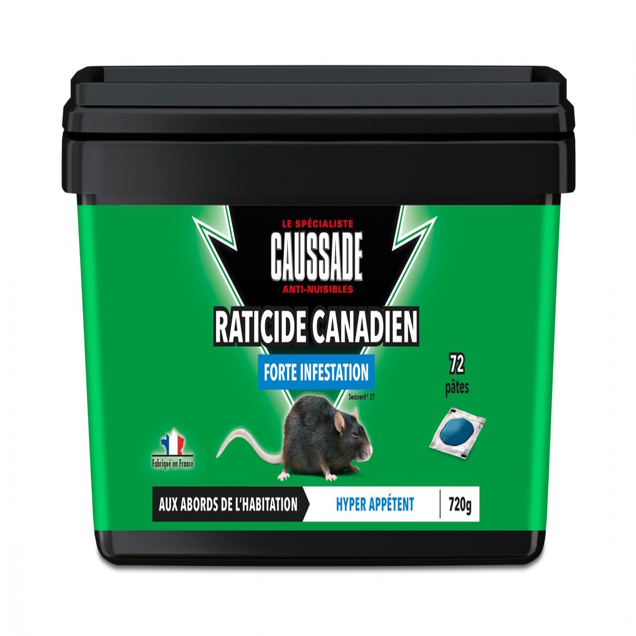 Caussade Pâte antirats et surmulots CAUSSADE, 720 g