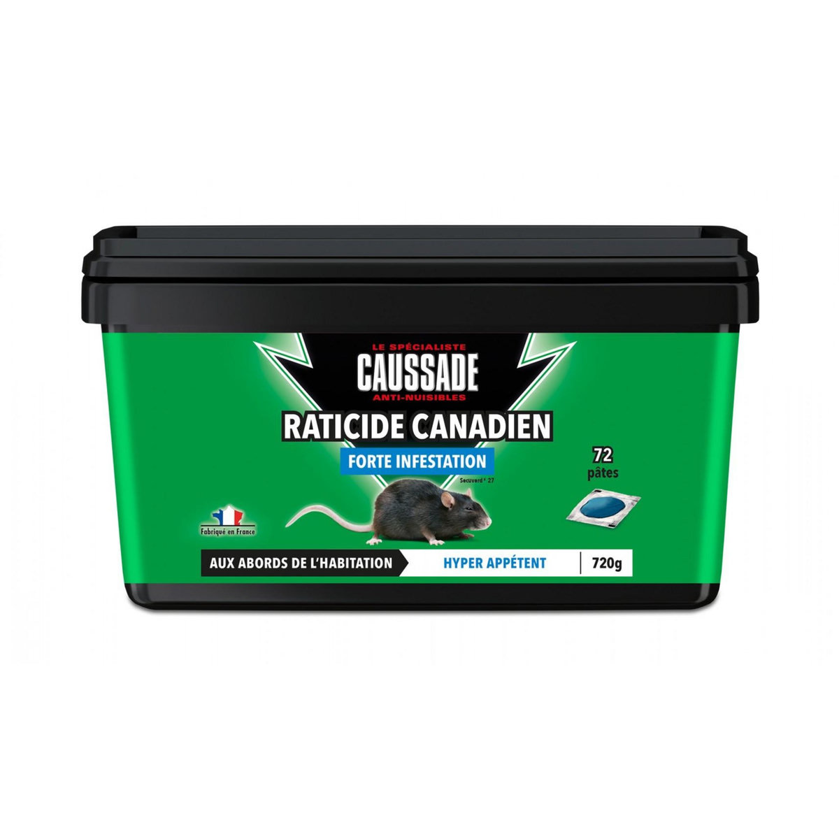 Caussade Pâte antirats et surmulots CAUSSADE, 720 g