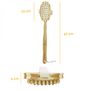 Voir la diapositive 2 : VIVEZEN Lot de 2 brosses de massage et de drainage, anti-cellulite en bambou 42 cm avec manche amovible et poignée de maintien