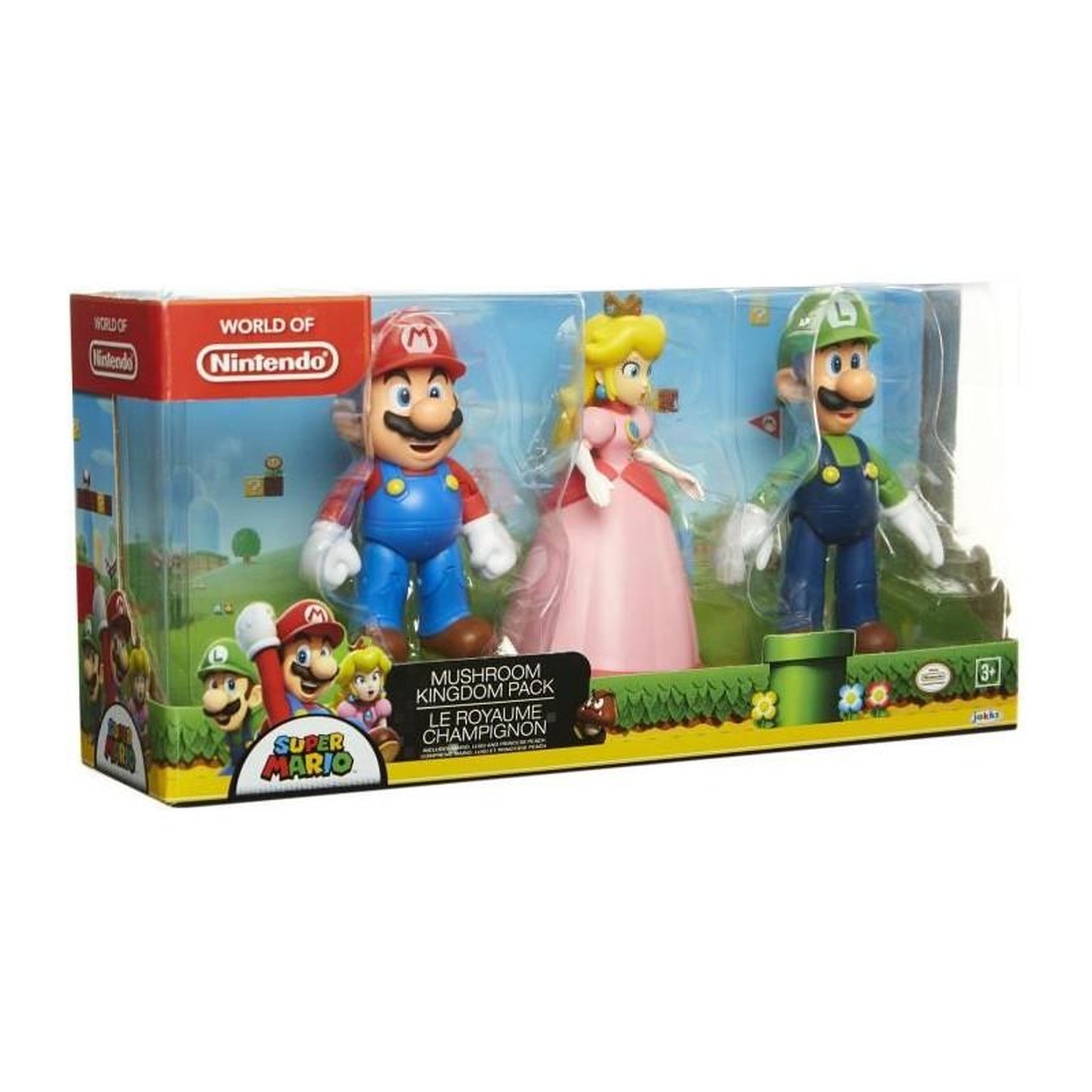 Voir la diapositive 1 : Jakks Pacific MARIO - Coffret 3 figurines Royaume du Champignon - 10 cm - JAKKS - 491160