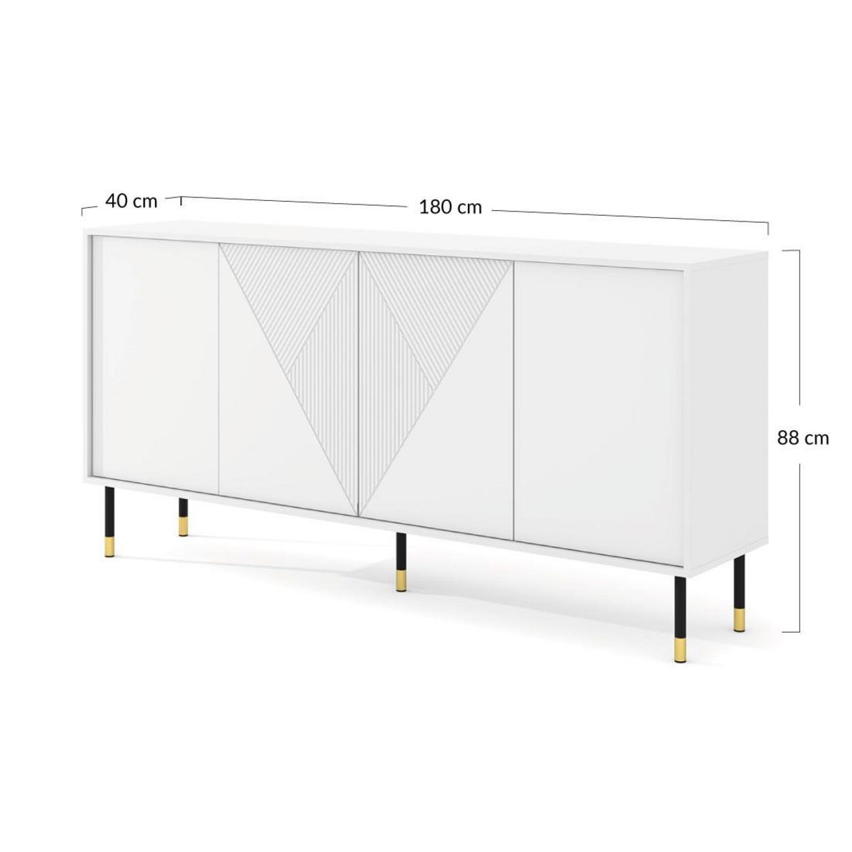 BEST MOBILIER Kirua - buffet bas - 180 cm