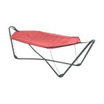 Ozalide Hamac sur pieds Santiago - L. 320 x l. 110 cm. Coloris disponibles : Marron