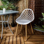 Voir la diapositive 5 : TOILINUX Lot de 4 chaises d'extérieur Malaga en polypropylène