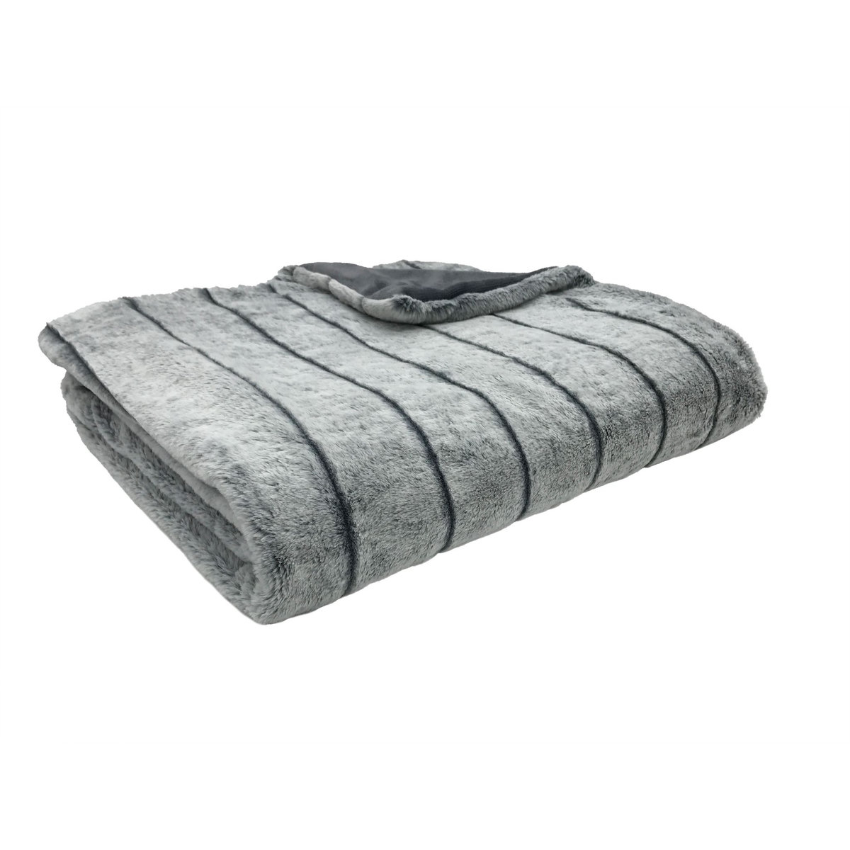 ACTUEL Plaid effet fausse fourrure 400 GSM