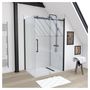 Voir la diapositive 3 : Paroi de douche ROLLING BLACK SIDE 80 / RETOUR 80