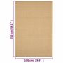 Voir la diapositive 6 : VIDAXL Tapis Sisal naturel 100x150 cm