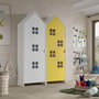 Voir la diapositive 2 : Paris Prix Pack - 2 Armoires Enfant  Casami Bruges  171cm Jaune & Blanc