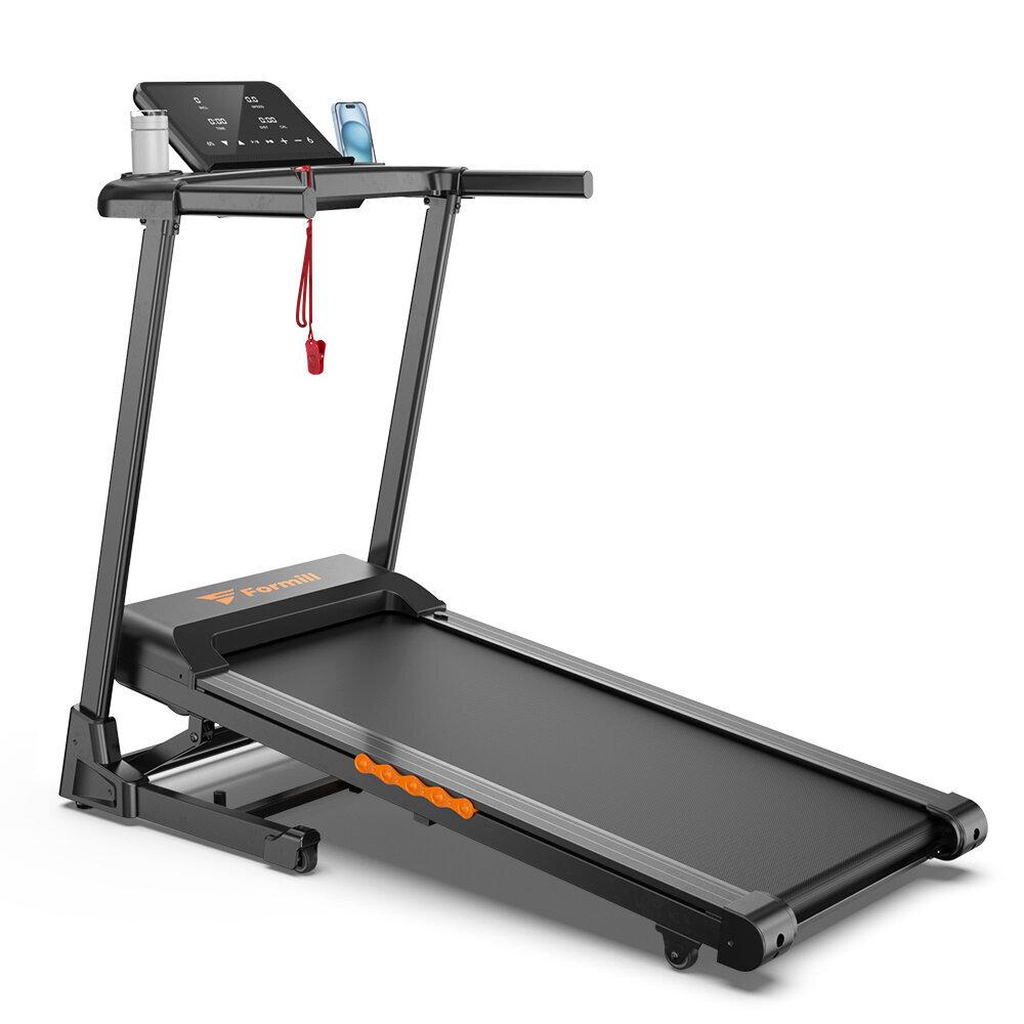 FORMILL Tapis de course électrique formill ft61, vitesse de 1 à 13,5 km/h, puissance de 3 cv, capacité de 135 kg, pliable