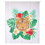 FIVE Rideau de Douche  Tropical  180x200cm Blanc