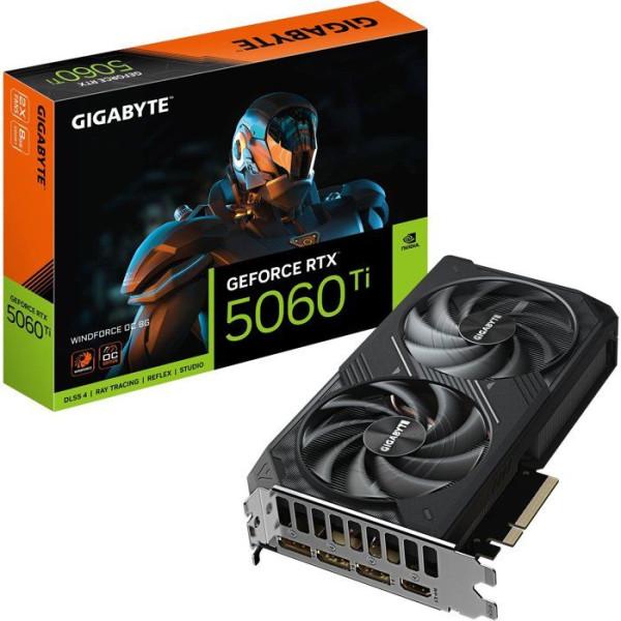 Gigabyte GIGABYTE - WF2 - Carte graphique - NVIDIA RTX 5060Ti OC - 8 Go