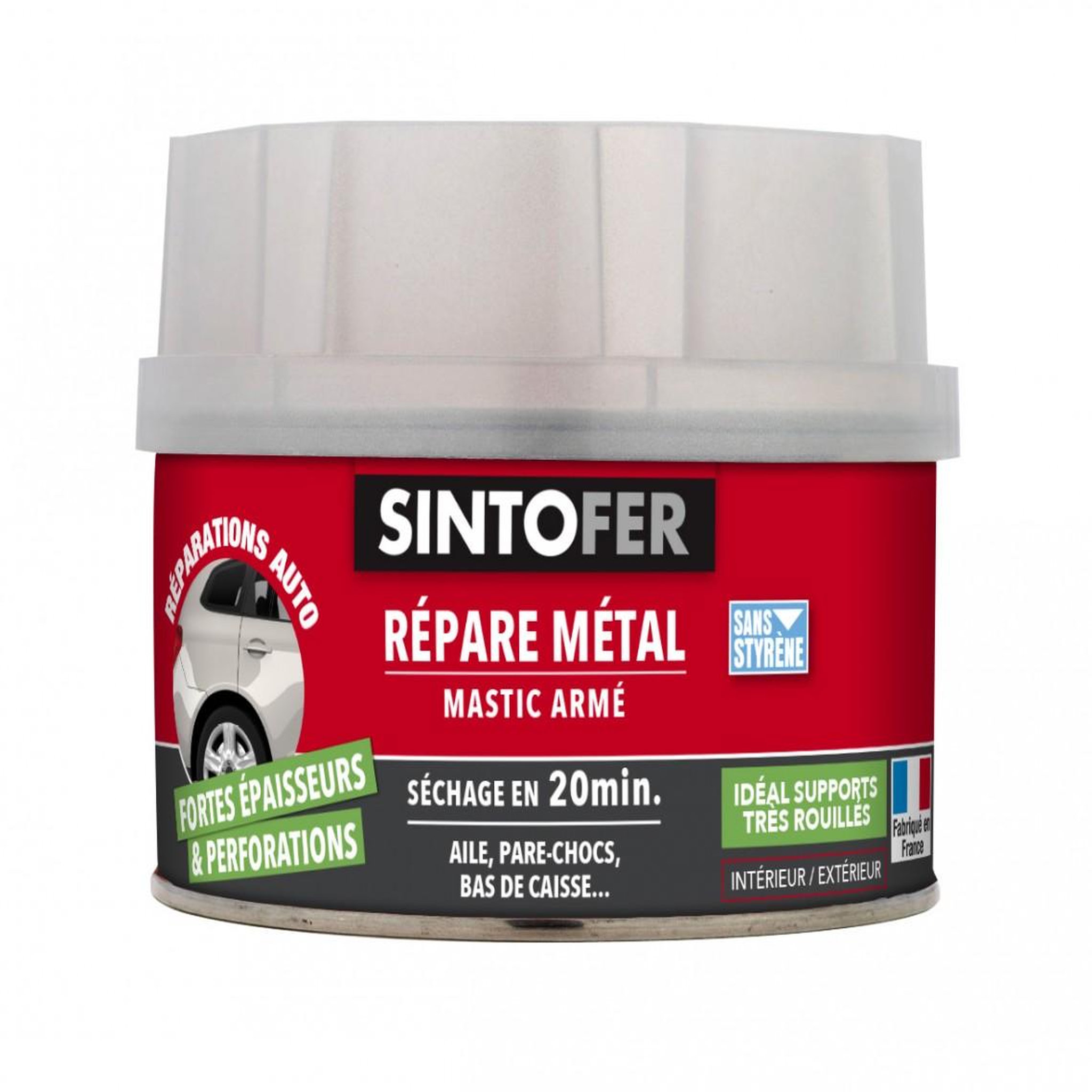 CENTRALE BRICO Mastic et durcisseur Sinto fer SINTO, 550 g