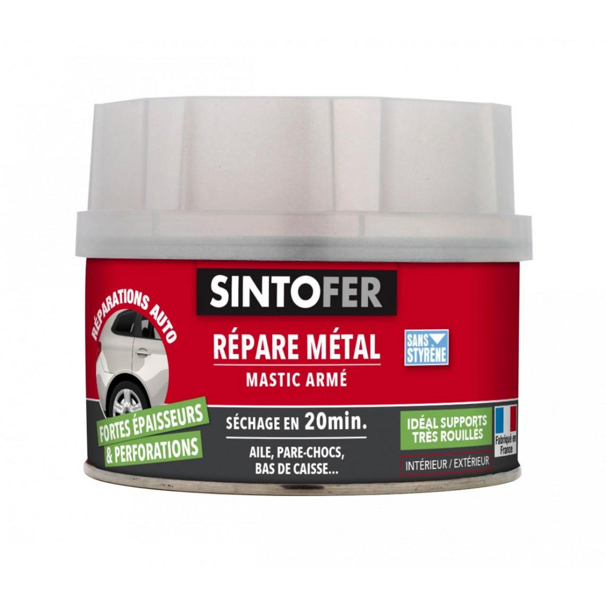 CENTRALE BRICO Mastic et durcisseur Sinto fer SINTO, 550 g