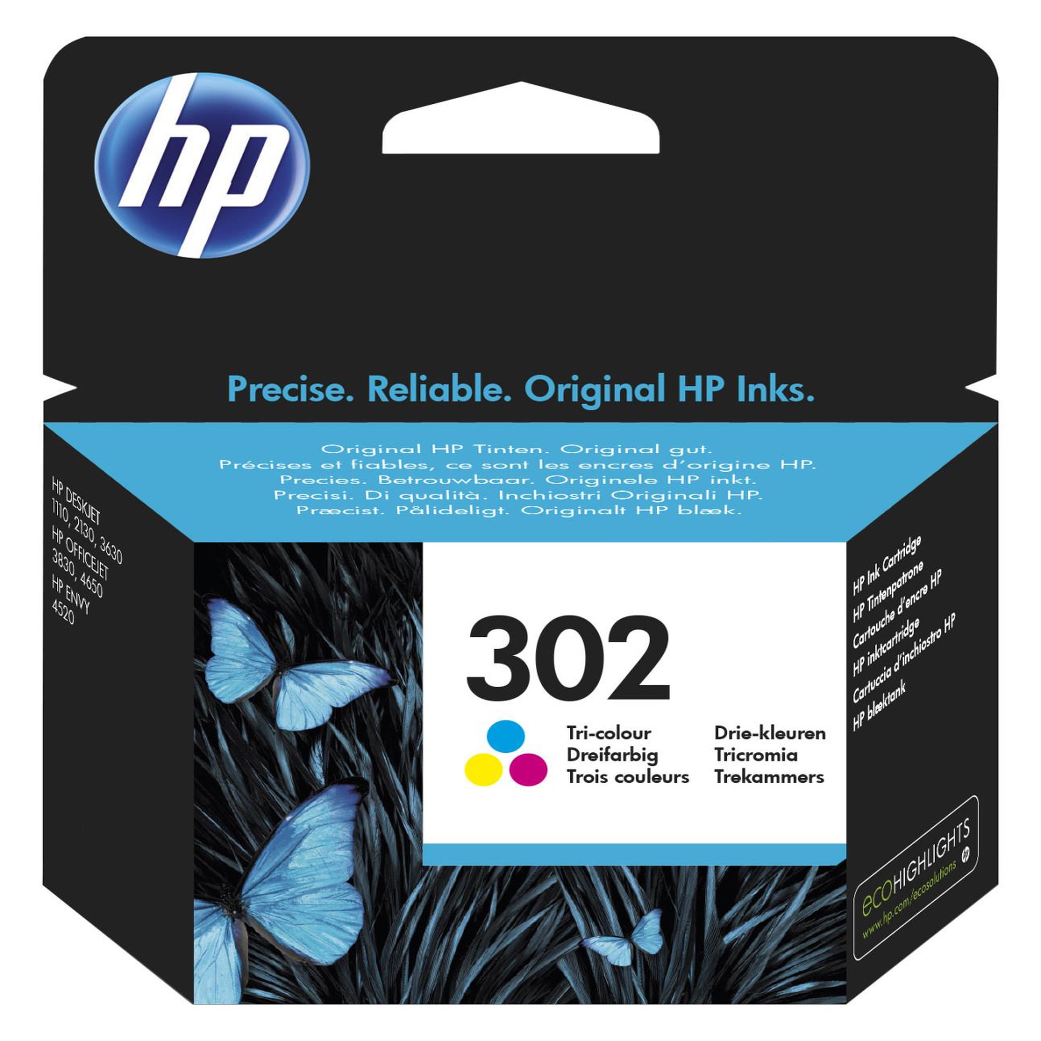 Voir la diapositive 3 : HP Hp 302 cartouche d'encre trois couleurs authentique