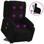 Voir la diapositive 2 : VIDAXL Fauteuil de massage inclinable Noir Tissu