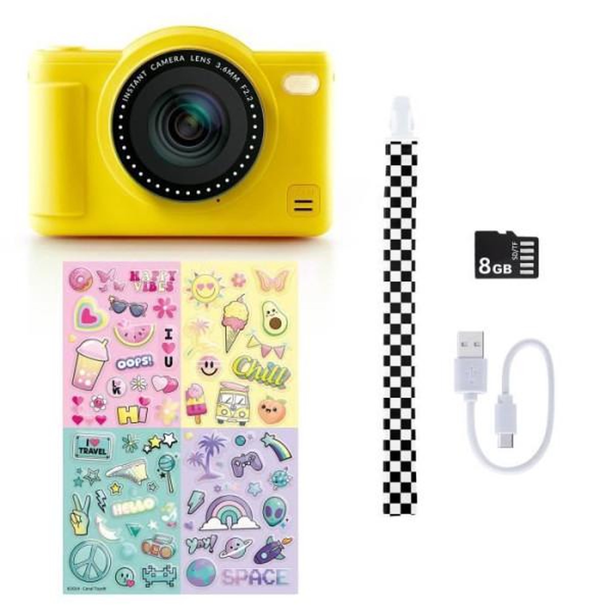 Voir la diapositive 4 : Canal Toys Canal toys - photo creator -appareil photo numérique pop couleur jaune- avec carte sd 8go incluse - clk 040