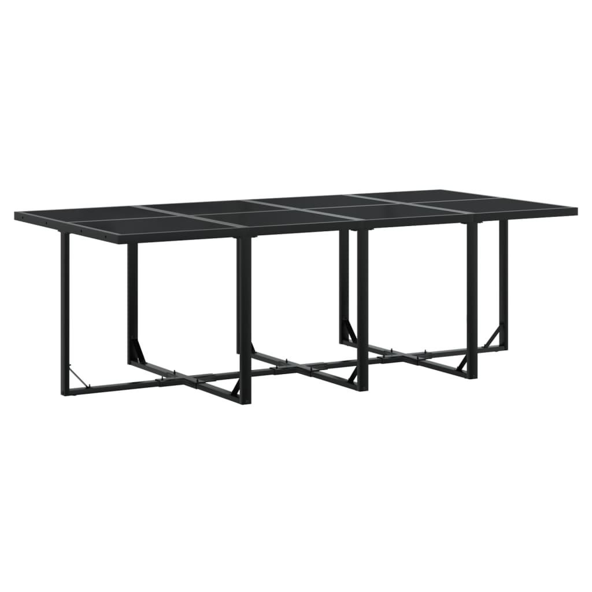 Voir la diapositive 5 : VIDAXL Ensemble a manger de jardin 13 pcs coussins noir resine tressee