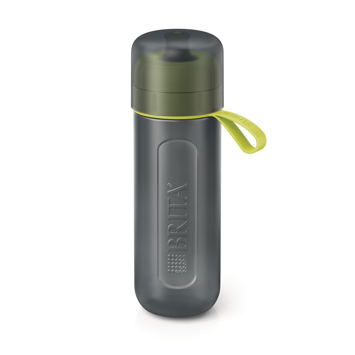 BRITA Gourde filtrante transparente verte + 1 filtre MicroDisc inclus         