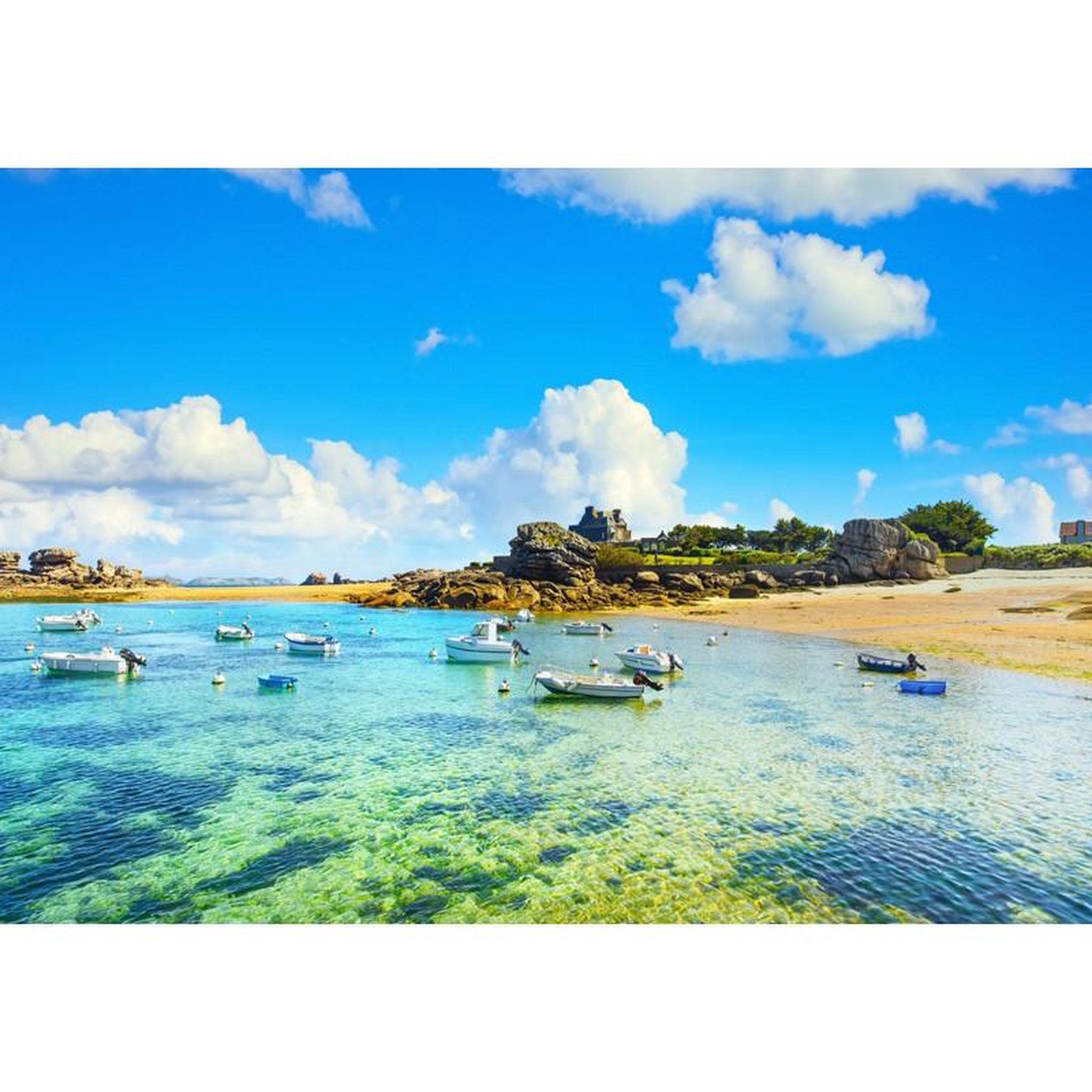 Voir la diapositive 2 : ALIZE Puzzle 1000 pièces Plage de Trégastel – Bretagne – Paysage côtier – Adulte – Alizé