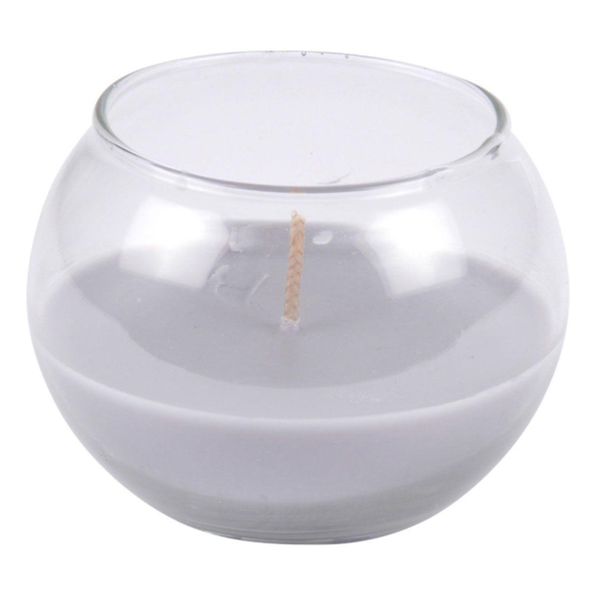 HOMEA Bougie boule en verre  essentiel  8cm musc