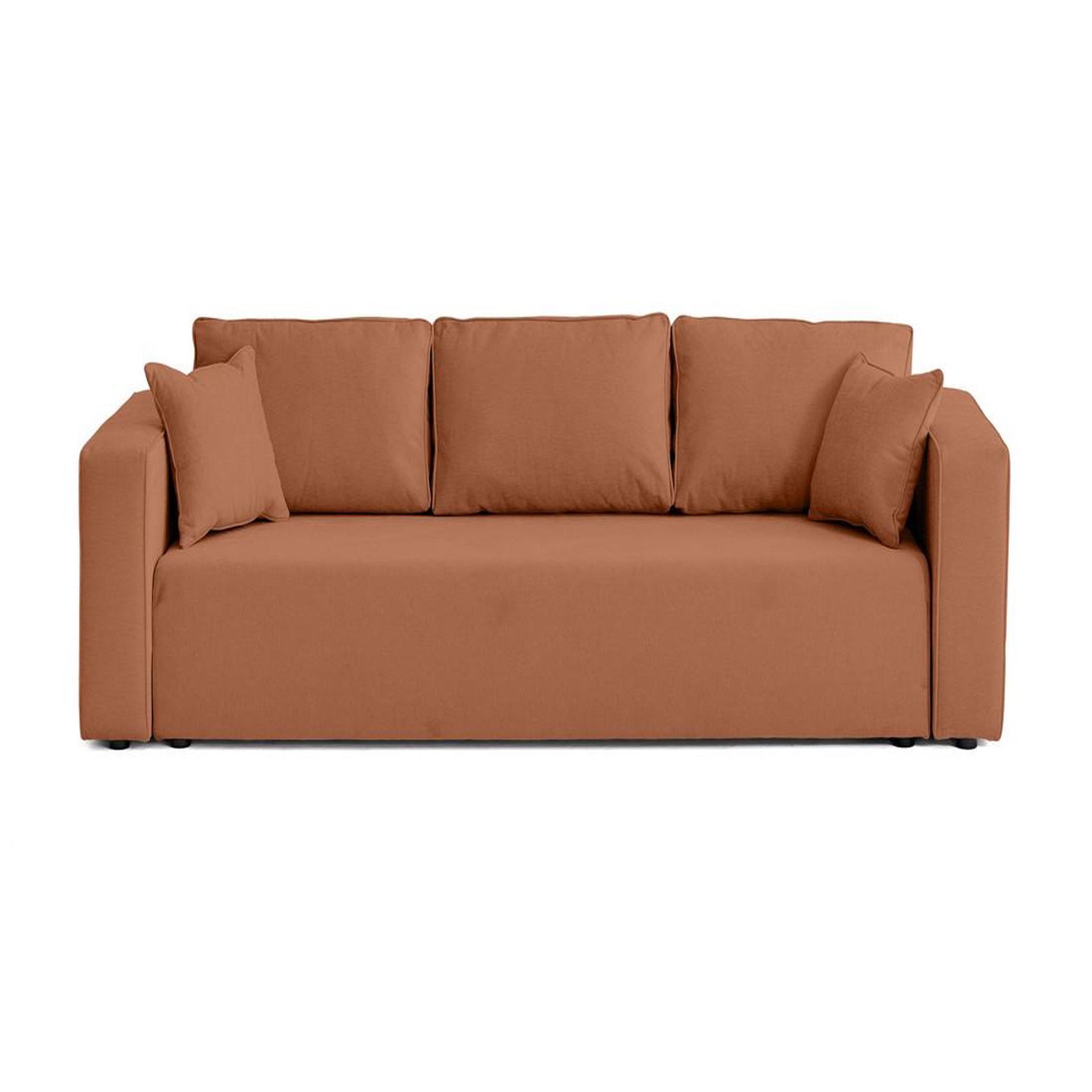 Voir la diapositive 1 : BEST MOBILIER Topaze - canapé 3 places - convertible avec coffre - en tissu