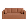 Voir la diapositive 1 : BEST MOBILIER Topaze - canapé 3 places - convertible avec coffre - en tissu