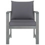 Voir la diapositive 2 : VIDAXL Chaises de jardin lot de 2 avec coussins gris fonce Bois acacia