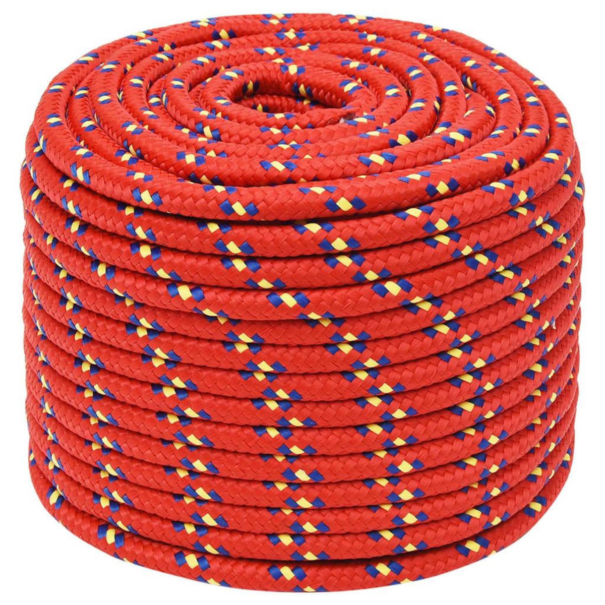 VIDAXL Corde de bateau Rouge 12 mm 100 m Polypropylene