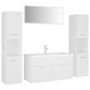 Voir la diapositive 2 : VIDAXL Ensemble de meubles de salle de bain Blanc Agglomere