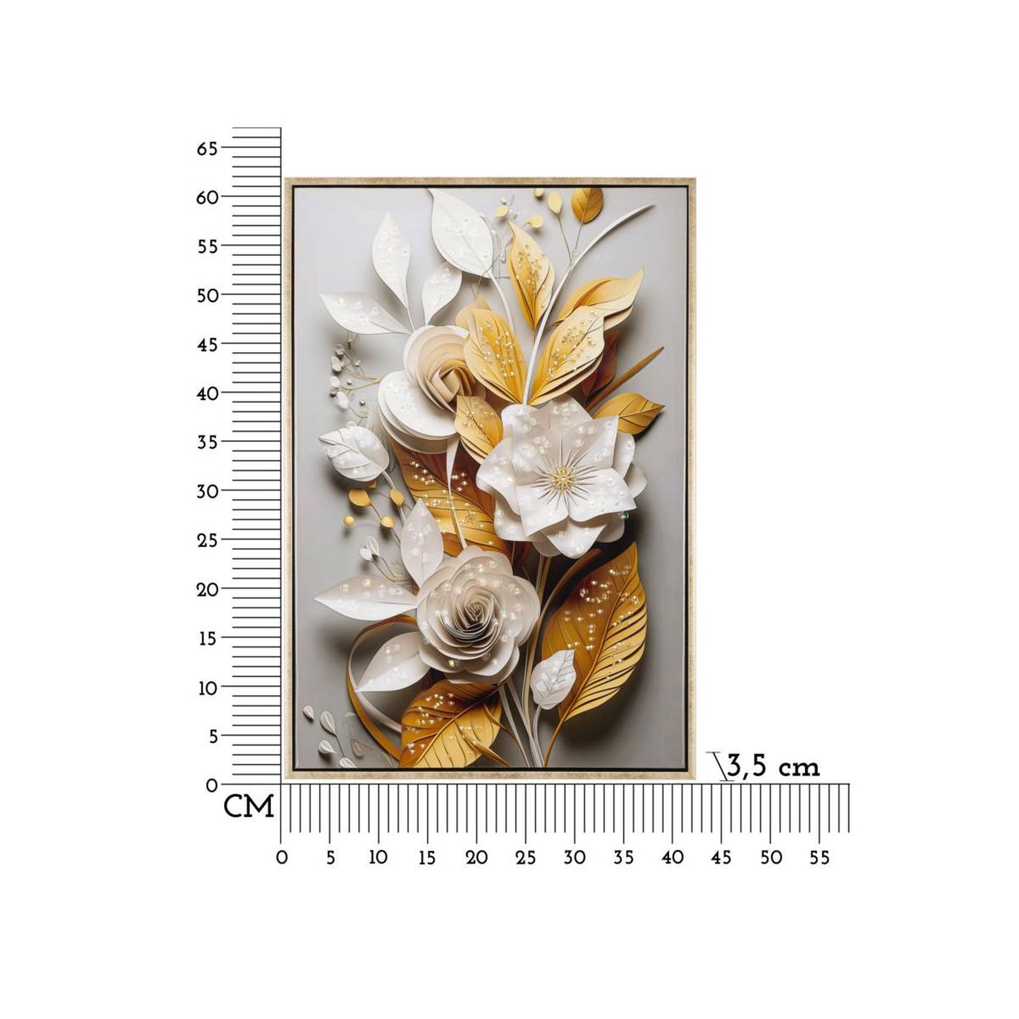 Voir la diapositive 6 : Paris Prix Tableau imprimé déco  flora  42x62cm multicolore
