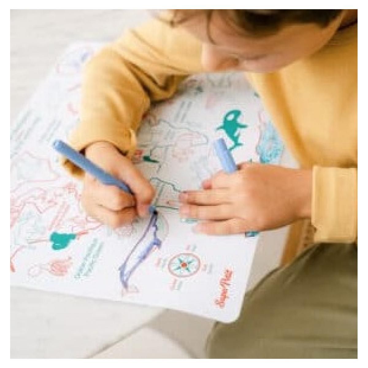 SUPER PETIT Mon premier planisphere a colorier