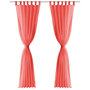 Voir la diapositive 3 : VIDAXL Rideau occultant 2 pcs Voile 140 x 225 cm Rouge