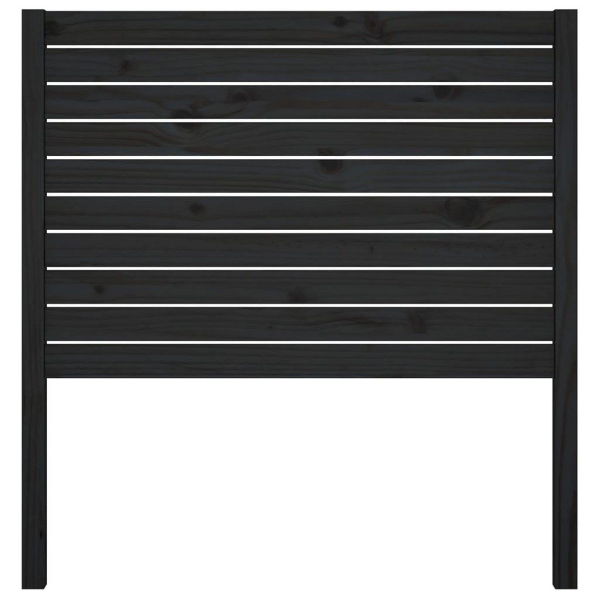 VIDAXL Tete de lit Noir 96x4x100 cm Bois massif de pin