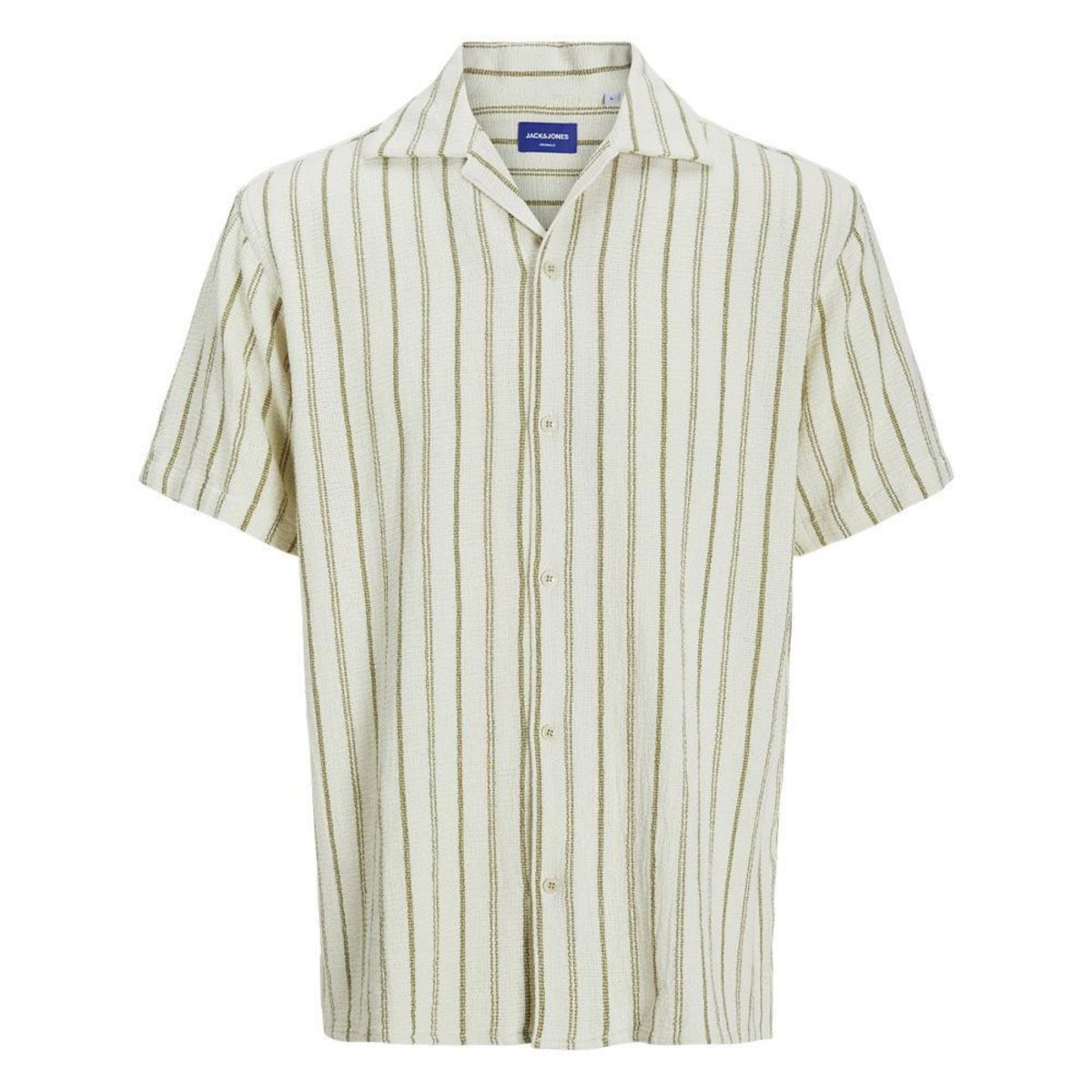 Jack & Jones Chemise Rayure /Kaki Homme Jack & Jones Stripe Resort