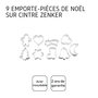 Voir la diapositive 4 : ZENKER Lot de 9 emporte-pièces de Noël sur cintre Zenker Emporte-pièces
