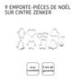 Voir la diapositive 4 : ZENKER Lot de 9 emporte-pièces de Noël sur cintre Zenker Emporte-pièces