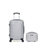 BLUESTAR BLUESTAR - LOT DE 2 - Valises cabine et vanity LIMA. Coloris disponibles : Gris, Noir