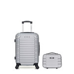 BLUESTAR BLUESTAR - LOT DE 2 - Valises cabine et vanity LIMA. Coloris disponibles : Gris, Noir