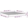 Voir la diapositive 6 : VIDAXL Cadre de lit sans matelas blanc 180x200 cm bois massif de pin
