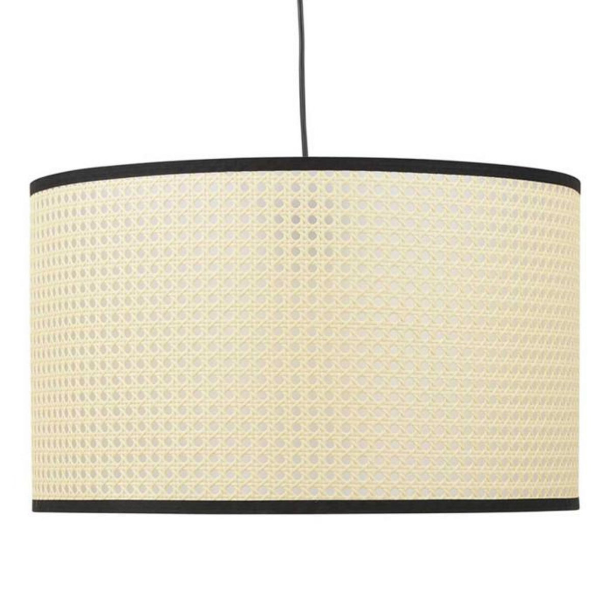 Paris Prix Lampe Suspension en Rotin  Derek  50cm Naturel