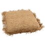 Voir la diapositive 1 : Paris Prix Coussin Déco Carré  Raphia  88x88cm Naturel
