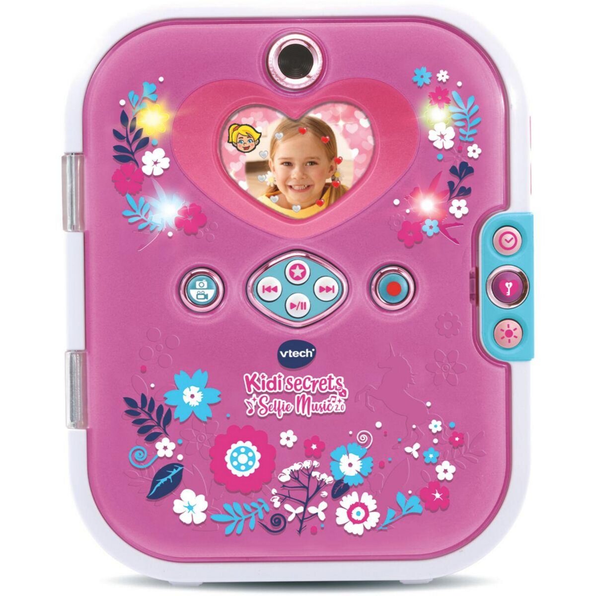 VTECH Jeu éducatif KidiSecrets Selfie Music 2.0 rose