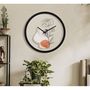 Voir la diapositive 5 : Paris Prix Horloge Murale en Verre  Rose  40cm Multicolore