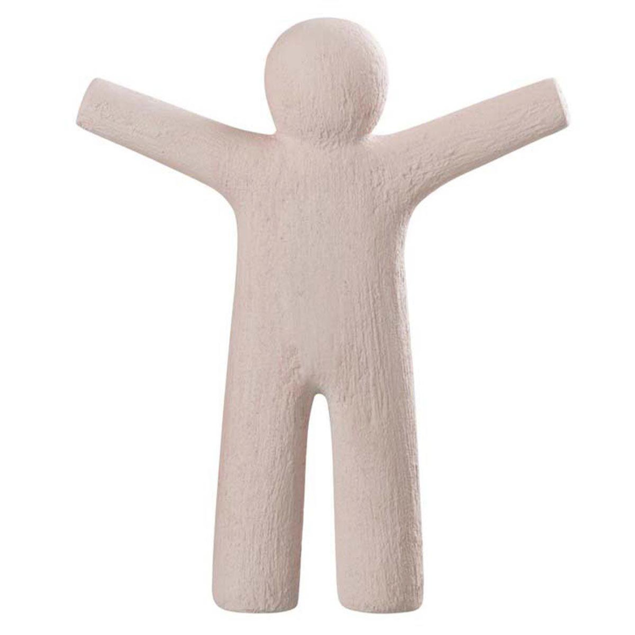 Voir la diapositive 1 : J-LINE Statuette déco  p'tit maurice rugueux  30cm rose