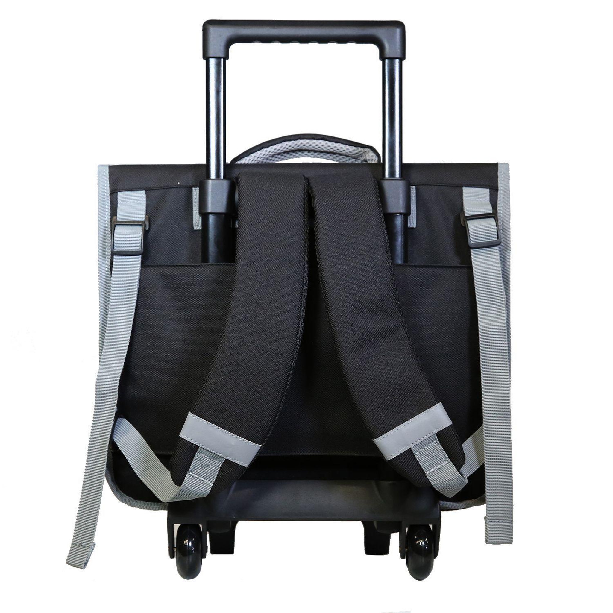 Voir la diapositive 4 : Bagtrotter BAGTROTTER Cartable à roulettes 38 cm Disney Star Wars Noir