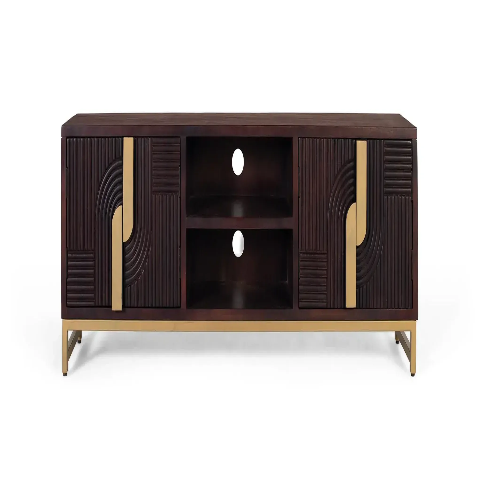 GINER Y COLOMER SL Meuble tv en bois de manguier 180 cm style rustique moderne