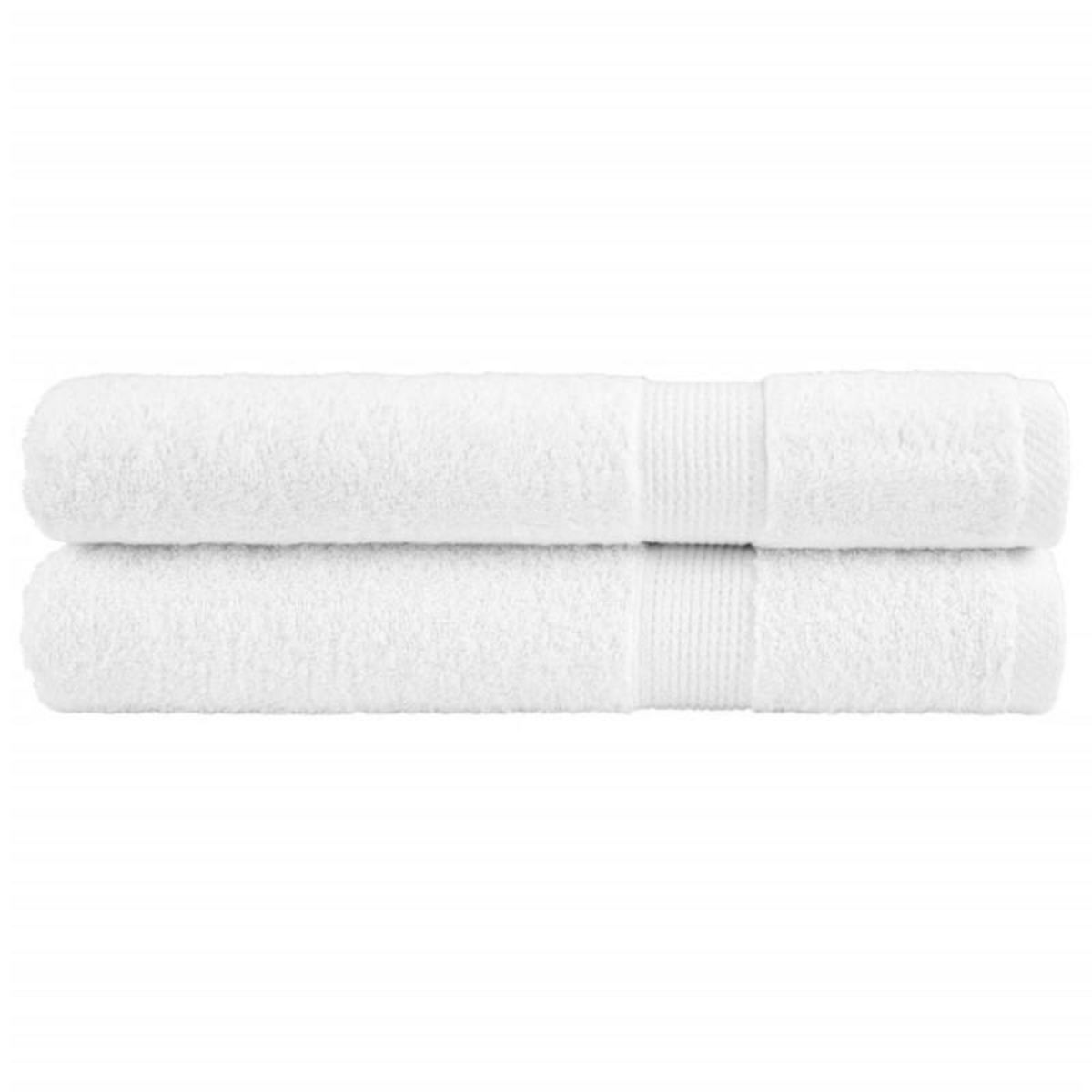 VIDAXL Serviettes de qualité supérieure SOLUND 2 pcs blanc 600 g m²