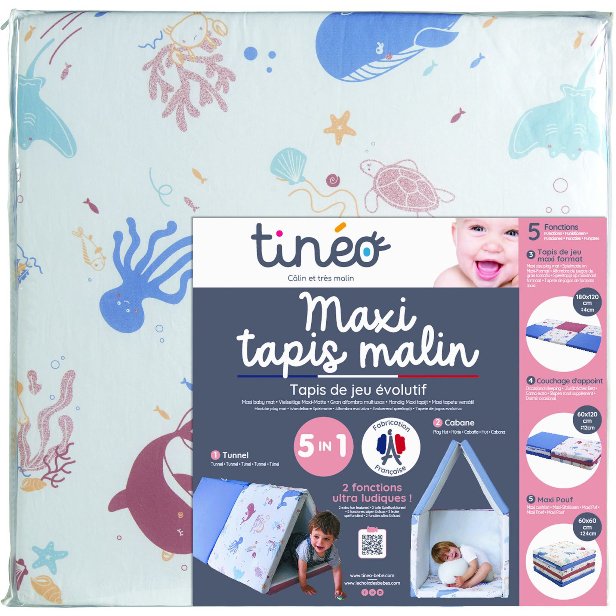 Voir la diapositive 7 : TINEO Maxi Tapis malin - Trésoors de l'Océan 5 en 1