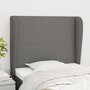 Voir la diapositive 1 : VIDAXL Tete de lit avec oreilles Gris fonce 83x23x118/128 cm Tissu
